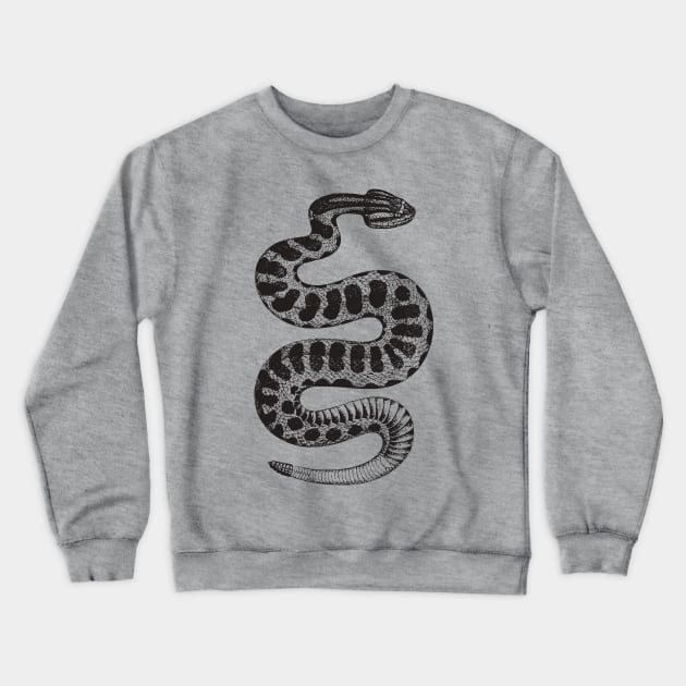 Vintage Rattlesnake Crewneck Sweatshirt by Beltschazar